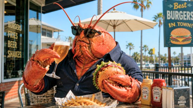 ハンバーガー片手にビールを飲む大人になった日